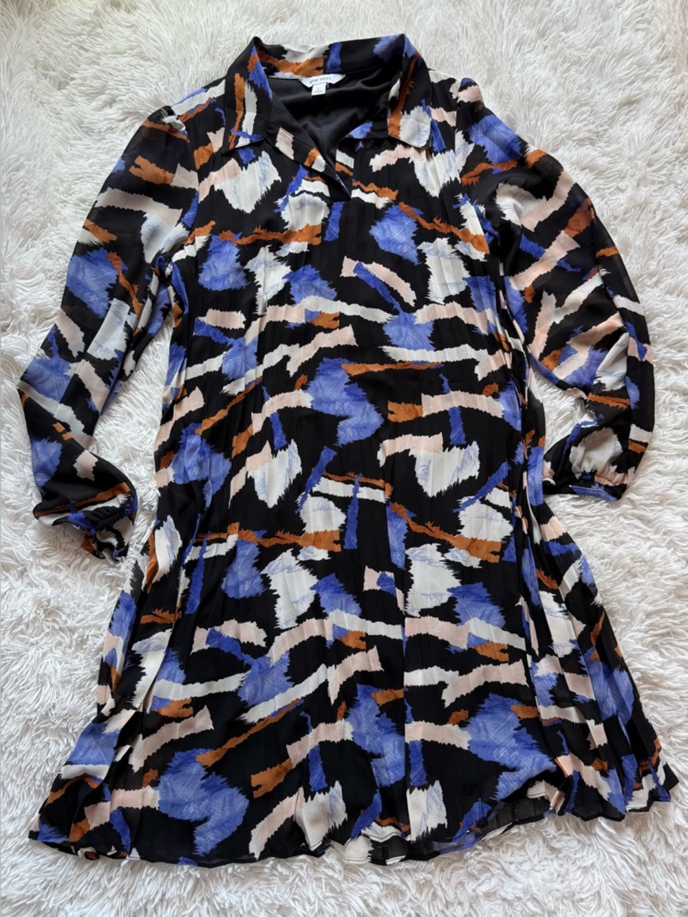 Nine West Multicolor Abstract Dress